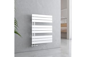 EMKE SFTR7660X1W-ADR Radiatore da Bagno, Bianco, 762x600 mm