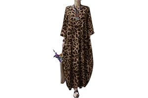 ZANZEA Women Summer Dresses Casual Long Sleeve Plus Size Dress Cotton Linen Beach Loose Long Kaftan Maxi Dress