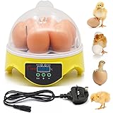Yuecheng BREUAILY Mini 7 Egg Incubator Poultry Incubator,Fully Automatic chick brooder Intelligent temperature control with L