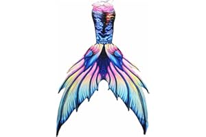 ANGEL CLOSET Fabulous Mermaid Tails for Adult Women Men Swimmable Mermaid Tail No Flipper Beach Costumes Mermaid Dress Swimsuits