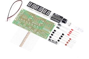 AILOVA DIY Kits Reloj Electrónico Digital C51, YCL-6 Piezas Electrónicas Componentes Electrónicos Temporizador de Reloj Digital para Ejercicio de Soldadura