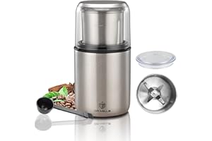 DR MILLS DM-7452 Electric Dried Spice and Coffee Grinder, Grinder and Chopper,Detachable Cup, Dishwasher Safe, Blade & Cup Made with SUS304 Stainless Steel
