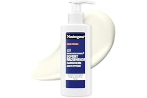 ‎NEUTROGENA Neutrogena Sofort einziehende Handcreme, leichte und nicht fettende Feuchtigkeitscreme mit Glycerin + Vitamin E bei trockenen, rissigen Händen, im praktischen Handcreme Spender 150 ml