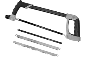 STANEW Versatile 4-Piece Bi-Metal Junior Hacksaw Blade Set - Assorted TPIs (5, 10, 18, and 24) for Precise Cuts - 12-inch Length Hand Saw
