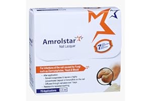 CLOUDBAZAAR 247 Amorolstar Nail Lacquer - Anti-Fungal Nail Treatment - Effective Against Finger and Toe Nail Fungus - Upto 75 applications