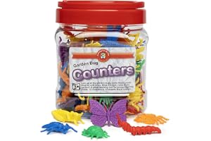 Learning Can Be Fun EC Vantage Garden Bug Counters 72-Pieces
