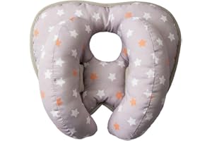‎GUDONG gudong Babyreisekissen für Kinderwagen oder Bett,2 in 1 Kinderwagen Kinderwagen Soft Head Neck Support Verstellbares Baby Travel Nackenkissen für 6 Monate bis 2 Jahr Baby（Pink Lila）