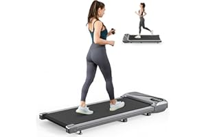 Tapis de Course Pliable THERUN 2,5 HP Tapis Roulant Extra Large 43cm avec Télécommande Tablet Holder Treadmill Compact pour la Maison et Le Bureau