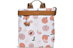 RADLEY London Life's A Peach Responsible Ziptop Backpack Handbag for Women, Made from Recycled Polyester & Water-based Smooth PU Trims, Zip-fastened Handbag with Interior Pockets