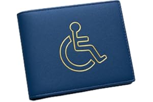 RSK Goods Disabled Badge Holder Wallet – Soft Leather Disability Cover with Clear Window & Card Slots – Multiple Colors – Ideal for IDs, Travel & Everyday Use- Message to Request a Colour (1)