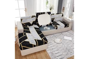 VEAI Sofa Sitzkissenbezug Stretch 4/3/2/1 Sitzer/L Form Samt Sofabezug Braun/Schwarz/Rot/Groß Elastische Couch Kissenbezüge Husse Überzug Bezug Für Sofa Sitzkissen ( Color : #17 , Size : 1 seat - X (65-95c