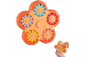 YUDANSI Zauberbohnen-Puzzle-Spielzeug, Magic Bean Rotierender Würfel Spielzeug, Rotierendes Finger Fidget Zauberwürfel, Weihnachten Geburtstag Neujahrsgeschenk für Kinder Teenager Erwachsene