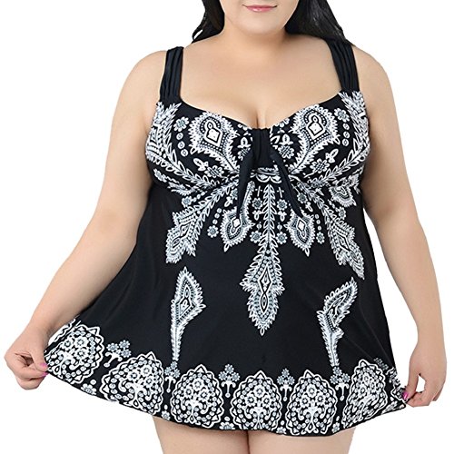 Rocorose Damen Tankini Große Größen, Zweiteiliger Badeanzüge - 5