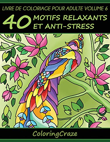Télécharger Livre de coloriage pour adulte Volume 6: 40 motifs relaxants et anti-stress, Série de livre de colo PDF Ebook En Ligne