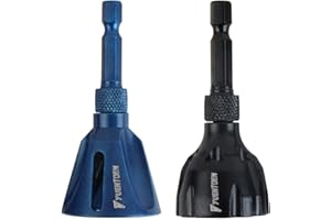 Yuentoen Externes Entgraten Fasenwerkzeug,Sechskantschaft Entgratwerkzeug Außenfasen 3-25mm Schrauben Entgrater,Außenanfasungswerkzeug für Stahl, Kupfer, Messing, Kunststoff, Holz (DE098W)