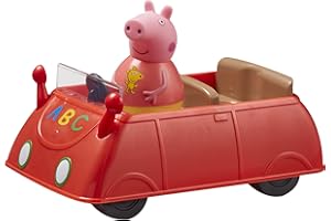 Peppa Pig Weebles Push Along Wobbily Car, First Peppa Pig Toy, preschool toy, imaginative play, gift for 18 months+