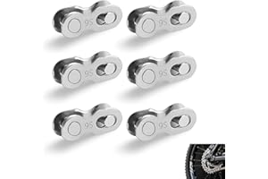 Ztolbriy 6 Maglie Rapide per Catene a 9 Velocità – Compatibili con i Sistemi di per Shimano e SRAM | Acciaio Inossidabile di Alta Qualità