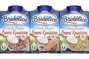 Bridélice Crème semi-épaisse UHT - Les 3 briques de 20cl