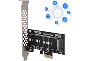 Denash M.2 PCIe PCI-E Adapter, PCI-E to M.2 Expansion Card Connector Converter for M2 NGFF NVME Hard Drive,M2 SSD NGFF NVME (m Key) to PCIe 3.0 x 4 Adapter