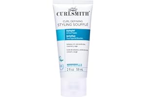Curlsmith - Curl Defining Styling Soufflé - Gel coiffant de fixation moyenne végétalien pour les cheveux ondulés, bouclés et crépus (59ml)