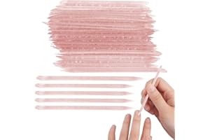 ZAMXHUG Bastoncini per unghie-100pcs Strumenti per Manicure,Bastoncini di Bastoncini per Cuticole per Unghie Bastoncini per Cuticole per Unghie a Doppia Faccia per Rimozione Manicure Pedicure Arte