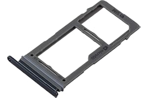 ICONIGON Ersatz für Galaxy S10 / S10+ Plus SIM-Kartenhalter inkl. Dichtung (Schwarz)