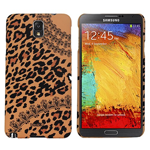 Heartly Leopard Style Printed Design High Quality Hard Bumper Back Case Cover For Samsung Galaxy Note 3 Neo N7500 N7505 - Light Brown