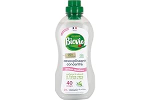 Biovie - Assouplissant concentré peaux sensibles - Entretien et détachage du linge - Ecodétergent - Bouteille de 1L