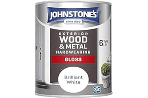 Johnstone's Exterior Hardwearing Gloss - Brilliant White 750ml