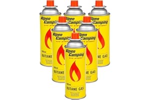 Alpen Camping Cartucho de Gas Isobutano Botella de Gas para Estufa de Camping 400ml EN417 (6)
