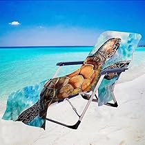 Surwin Strandliegen-Auflage 75x210cm - Frottee Bezug Für Gartenliege & Sonnenliege