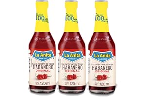 MEXICAN MAMA La Anita Lot de 3 sauces Habanero Red Hot 120 ml
