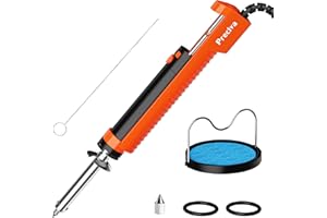 Entlötpumpe, Preciva Entlötkolben Lötkolben Lötabsauger mit 1.0mm und 1.2mm Entlötdüsen