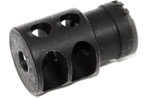 GENERIC Airsoft Softair 5KU DTK-2 Style Muzzle Brake Mündungsbremse Flash Hider -14mm CCW / +24mm CW Schwarz