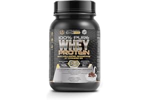Healthy Fusion, 100% Whey Protein | Protéine Pure avec Collagène & Magnésium | Tonifie, Augmente la Masse Musculaire & Aide à la Récupération | Saveur Chocolat | 1000g