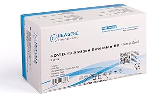 ‎AMOTAOS NewGene COVID-19 Selbsttest für Laien, Antigen Schnelltest, 25 Stück, (5 x 5 Tests)