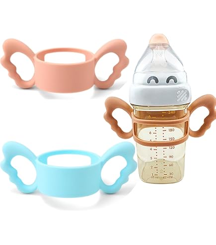 Impugnatura Per Biberon, Manico Per Biberon Silicone, Maniglia per Biberon in Silicone, Manici per Biberon a