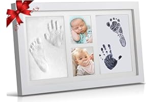 BRITOR Baby Footprint Kit, Baby Hand and Footprint Kit, Baby Photo Frame Kit Baby Boy Family Keepsake, Baby Shower for Newborn Baby Keepsake Frames