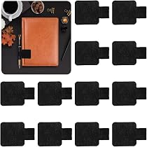 Porte-Stylos Autocollants - Lot De 4 En Cuir PU, Pour Carnets, Journaux Et Blocs-Notes