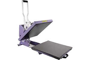 ColorSub Digital Hot Press 38 x 38 cm (15 x 15 Inches) 1600W Purple Plastic Heat Press Machine for T-Shirt Printing, Bag Personalization, Pillow Decoration, Sublimation Printing on Fabrics