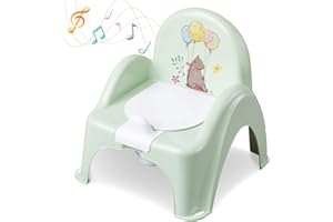 Babykajo Töpfchen mit Musik und herausnehmbarem Topf. Kinder Töpfchen mit Anti-Rutsch Beschichtung - Baby Töpfchen mit Griff zum einfachen Ausleeren! Perfekt für das Töpfchentraining!