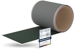 Flickly® Selbstklebende Reparatur Flicken | LKW, Anhänger, Zelt, Markisen, Camping, Sonnenschirme, Pool | in vielen Farben erhältlich | 2,5 m x 100 mm | (RAL6005) Moosgrün