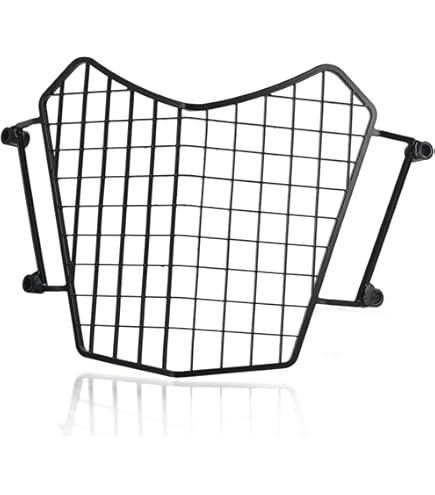 Grille Protection Phare Moto Yamaha Tenere 700 2019-2021 - Acier Inoxydable Noir