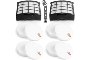 JOLLSUNG NZ860UKT Filters Replacement for Shark Powered Lift-Away Anti Hair Wrap Vacuum Cleaner NZ850UK NZ850UKT NZ860UK AZ912UK AZ912UKT AZ913UK AZ913UKT, 2 Anti-Allergen HEPA and 4 Foam & Felt Filters