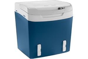 Mobicool MS26 Glacière électrique 25L Connecteur 12/230V avec fixations de ceinture de sécurité pour attacher la voiture, refroidissement jusqu'à 18°C sous température ambiante
