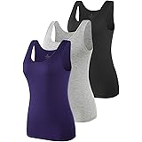 Vislivin Womens Supersoft Vest Tops Stretch Casual Tank Tops