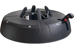 Brandsseller Stojak na choinkę z technologią dźwigni nożnej, technologia jednej linki i zabezpieczenie, kolor antracytowy, do drzewek do 4,5 m wysokości