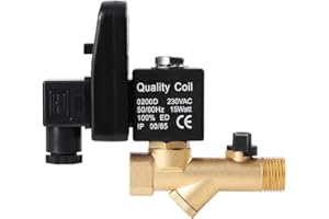 Ruspela G1/2 DN15 Automatique Temporisée Électronique Robinet De Vidange pour Air Compresseur Condensat (AC230V) 1 Ensemble