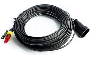 Berfea Netzteiladapter kabelverbinder Drahttransformator kompatibel mit Husqvarna Automower 105 305 310 315X 320 330X 415 420 2016-2022,Gardena 2016+/Sileno 2018+/Robotic McCulloch Rob 600R,10 M