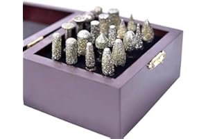 KATSU TOOLS KATSU Diamond Burr Set for Rotary Tool 20PCs 6mm Shank Die Grinder Electro Plated Diamond Burr Drill Bits Set Grit #46 for Engraving Carving Grinding Polishing Sanding 124305